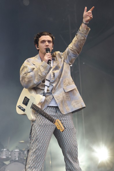 Lauv wears Acne Studios during his performance on the Bacardi Stage at Governors Ball 2023.